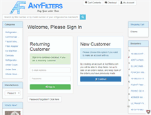 Tablet Screenshot of anyfilters.com